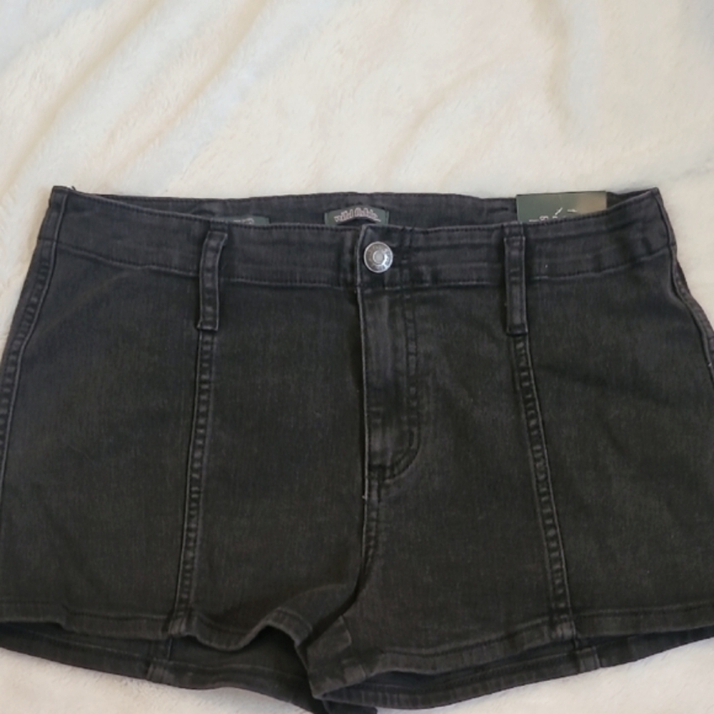 wild fable High Waist Black Denim Shorts - Picture 6 of 8